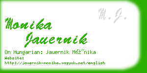 monika jauernik business card